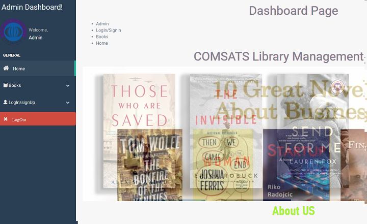 Library Management website